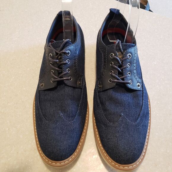 Levi's Mens Tindal Casual Denim Wingtip Oxford Shoe Size 9 - Picture 2 of 7
